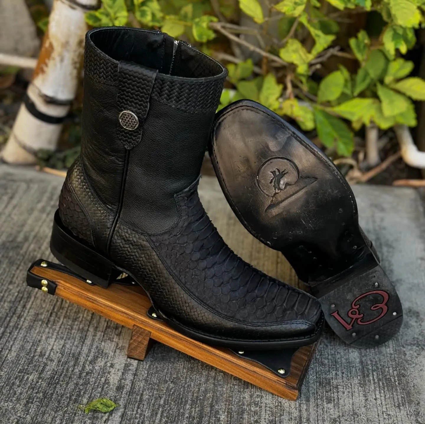 (⏰Last Day Promotion $15 OFF)Scale upper wear-resistant leather boots