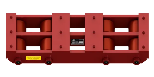 Long Straight Line Skate HBB-100-P | 20 Ton Capacity - Polyurethane Rollers