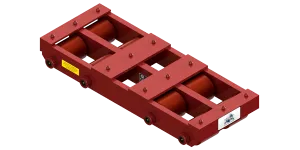 Long Straight Line Skate HBB-100-P | 20 Ton Capacity - Polyurethane Rollers