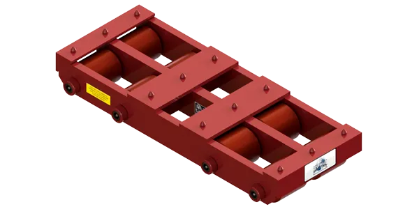 Long Straight Line Skate HBB-100-P | 20 Ton Capacity - Polyurethane Rollers