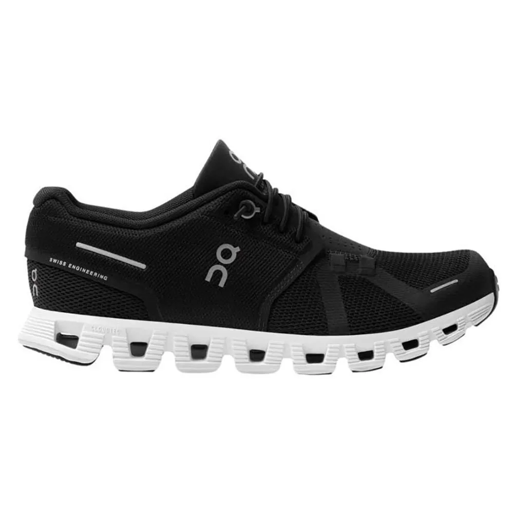 Men's Cloud 5 Running Shoes Black and White