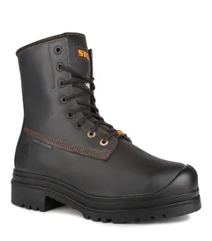 Metpro, Black | 8" Leather Work Boots | Metguard Protection