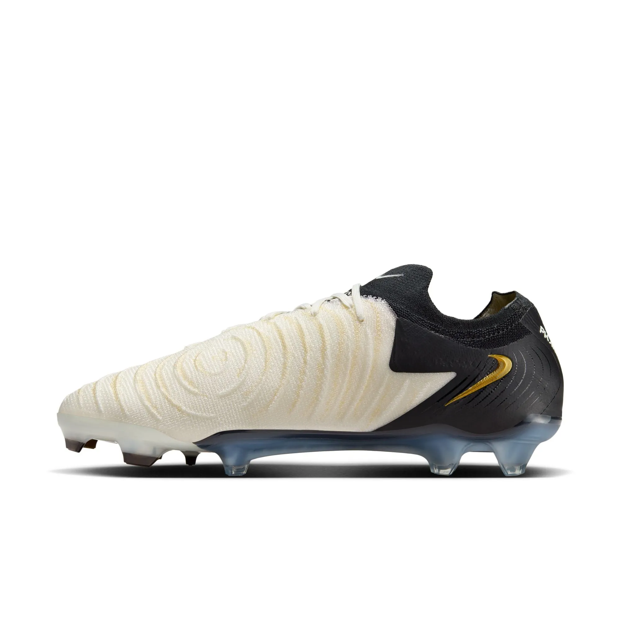 Nike Phantom GX 2 Elite FG Firm Ground Soccer Cleat - White/Black/Metallic Gold