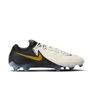 Nike Phantom GX 2 Elite FG Firm Ground Soccer Cleat - White/Black/Metallic Gold