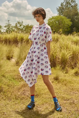 Polka Shirt Dress