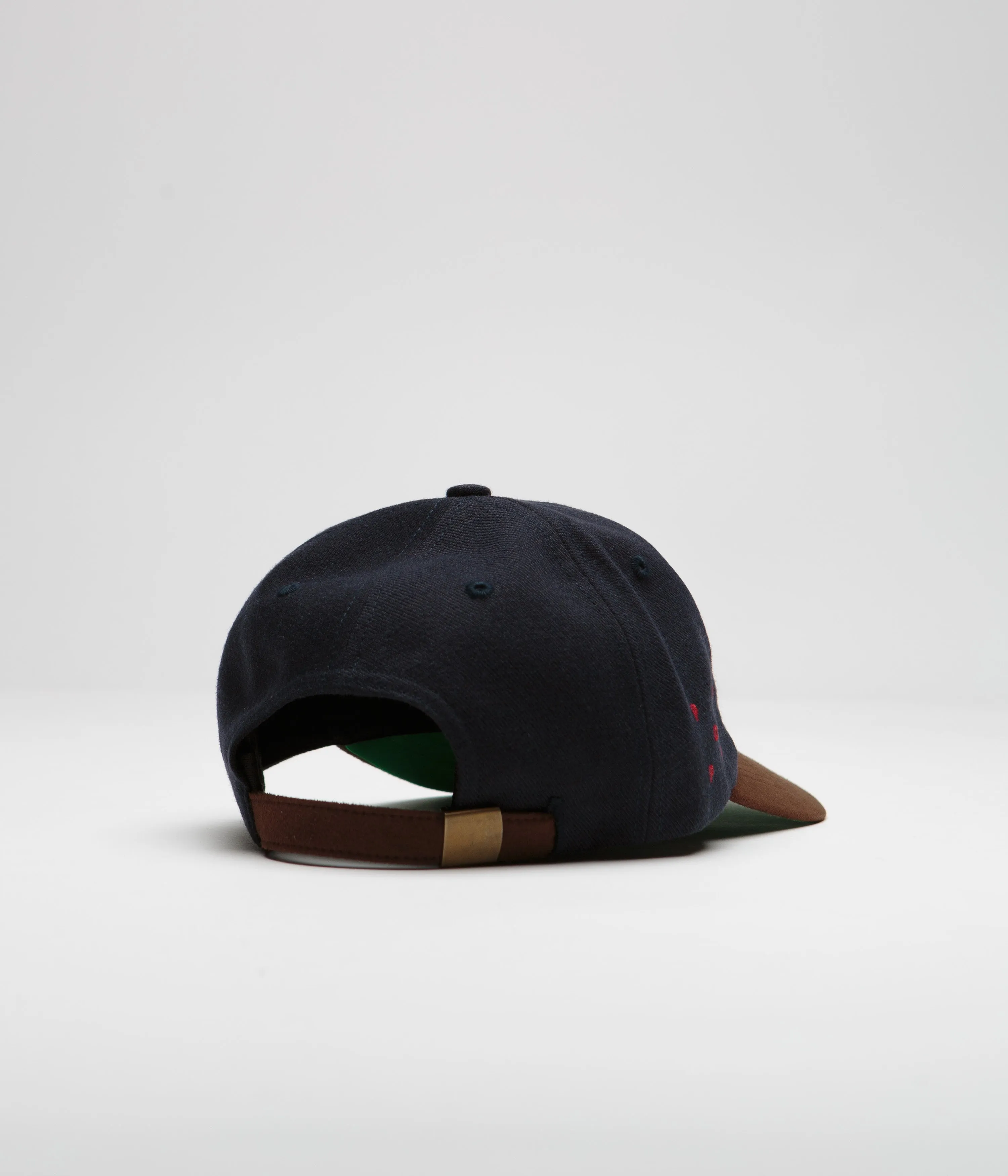 Pop Trading Company Crest Cap - Navy / Brown