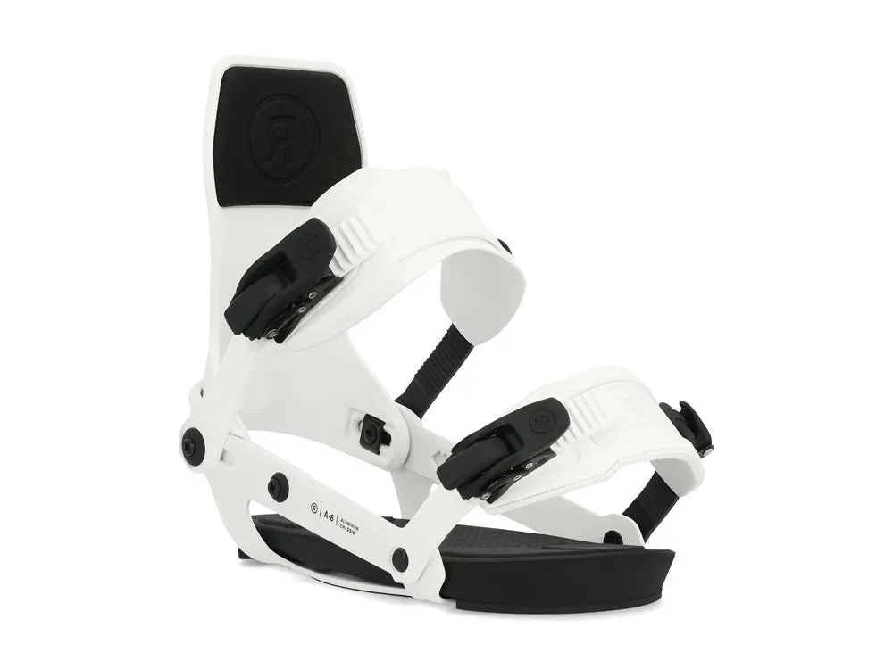 Ride 2024 A-6 Snowboard Bindings - White