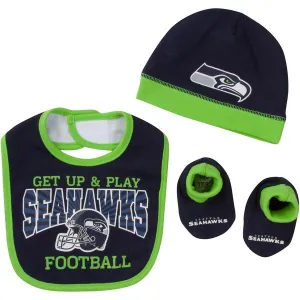 Seattle Seahawks Baby Boy Accessories, 3pc Set