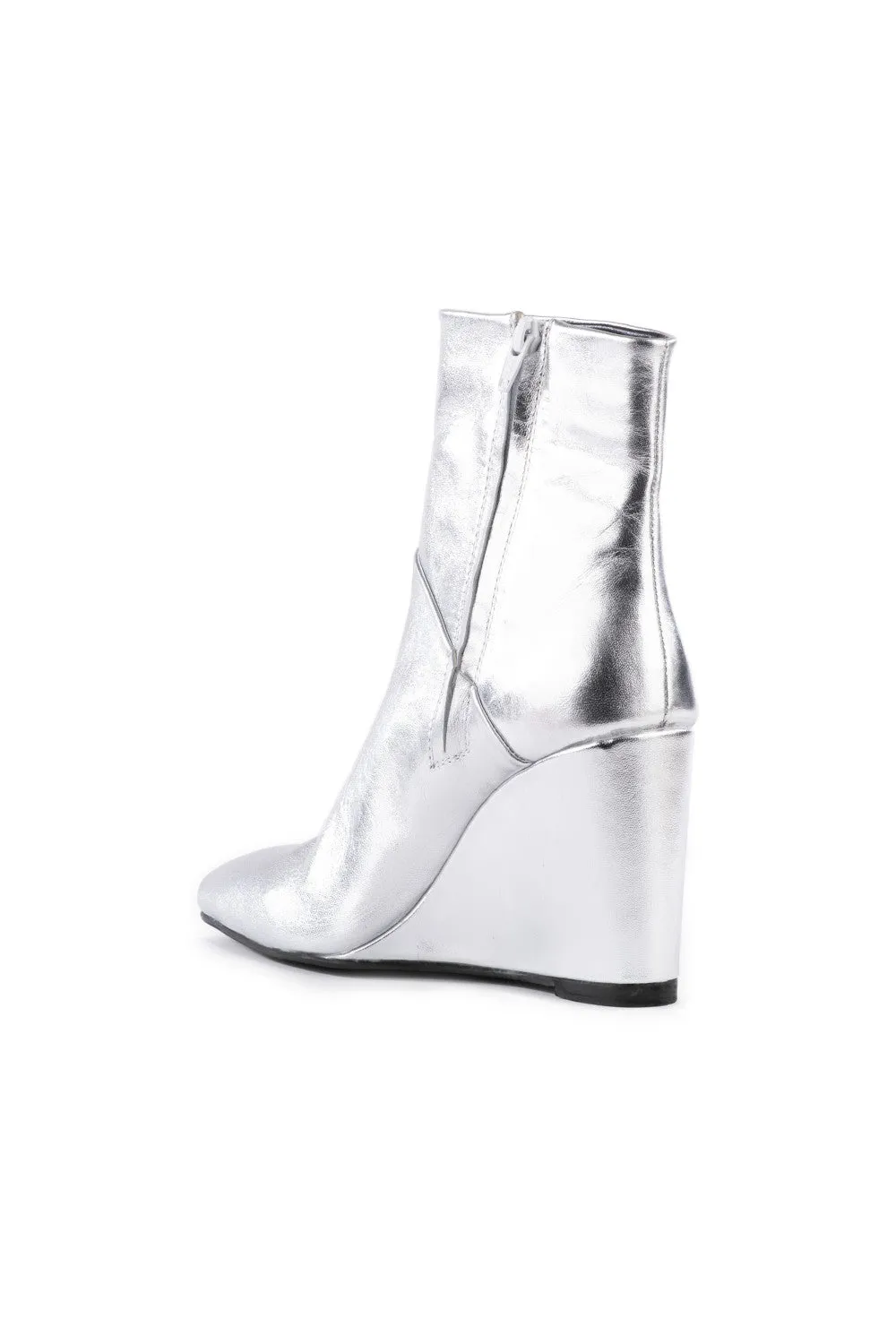Seychelles Only Girl Bootie in Metallic Leather