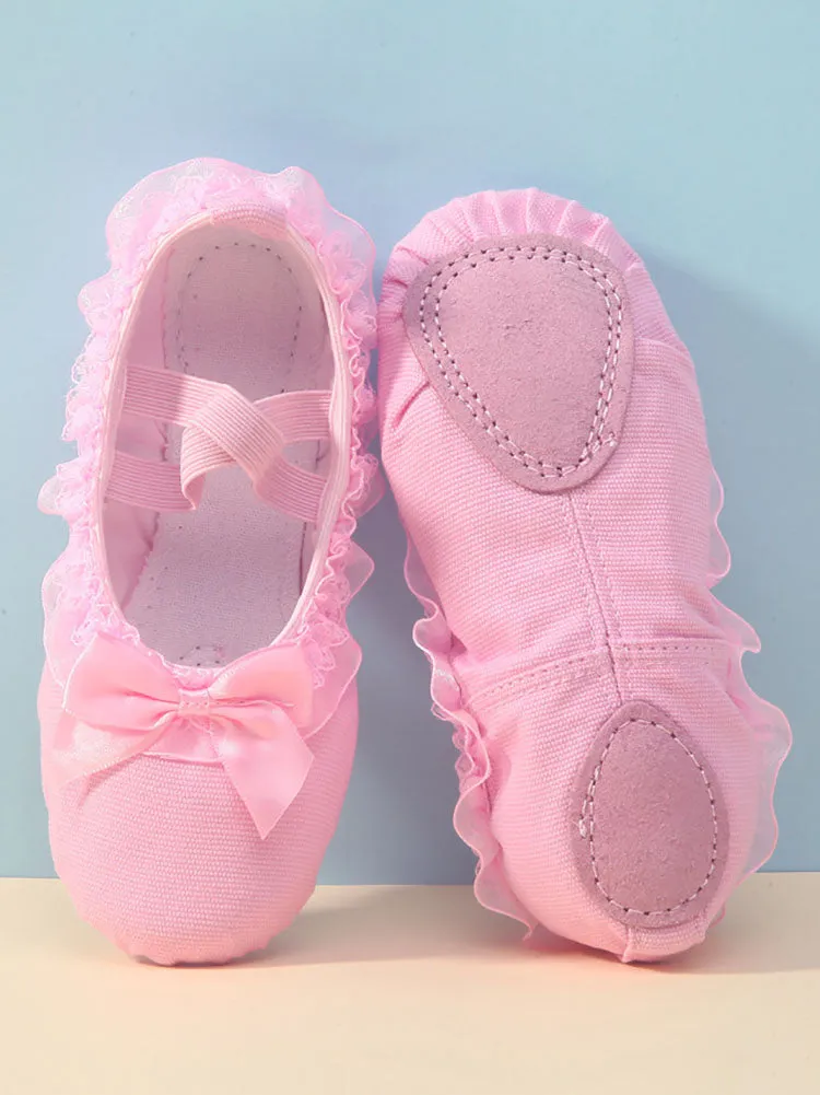Soft Sole Lace Ballet Shoes Practice Cat Claw Shoes