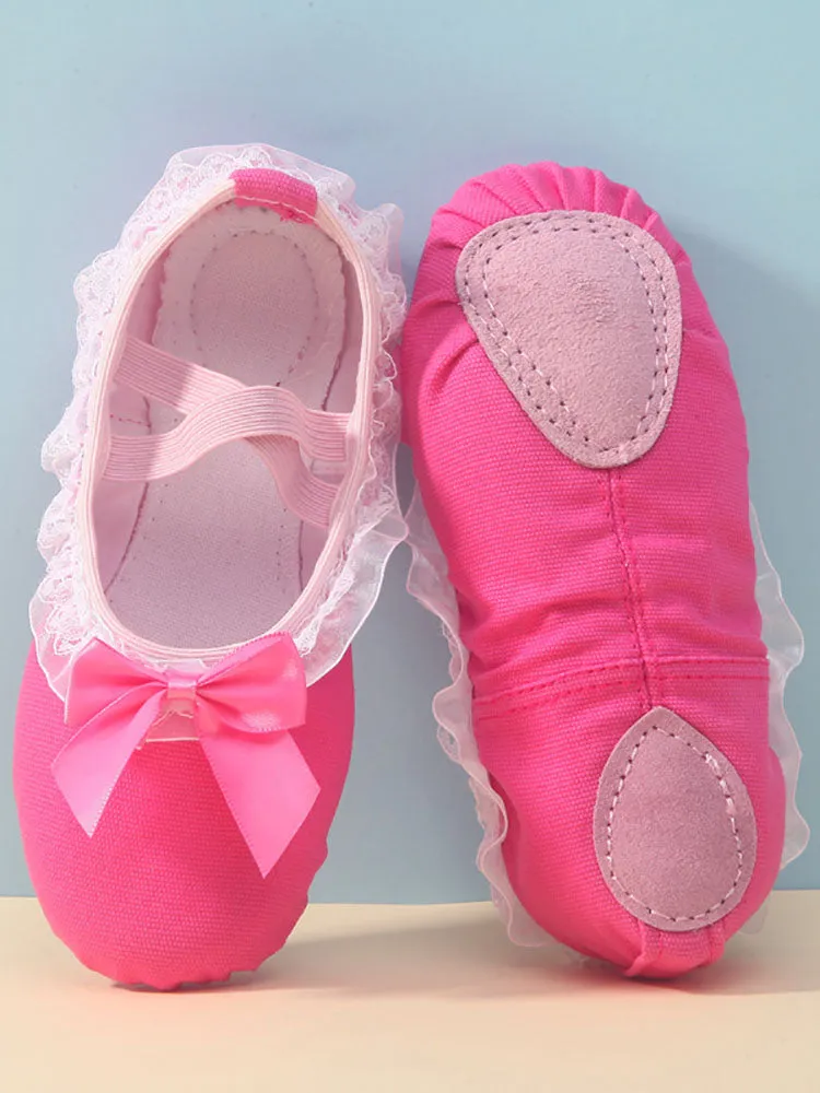 Soft Sole Lace Ballet Shoes Practice Cat Claw Shoes