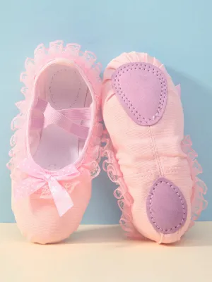 Soft Sole Lace Ballet Shoes Practice Cat Claw Shoes