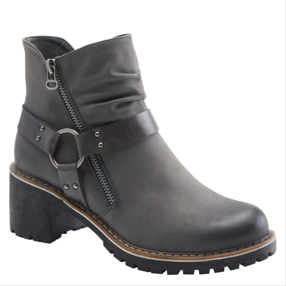 Spring Step Shoes Patrizia Firewood Women's Leather O Ring Harness Boots