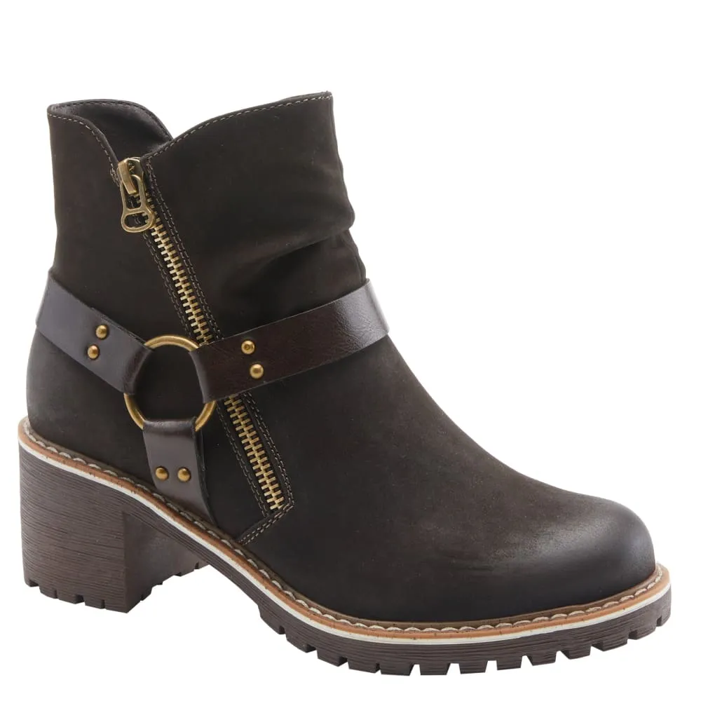 Spring Step Shoes Patrizia Firewood Women's Leather O Ring Harness Boots