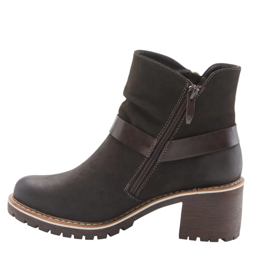 Spring Step Shoes Patrizia Firewood Women's Leather O Ring Harness Boots