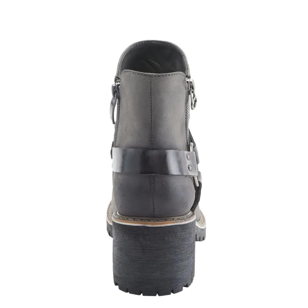 Spring Step Shoes Patrizia Firewood Women's Leather O Ring Harness Boots