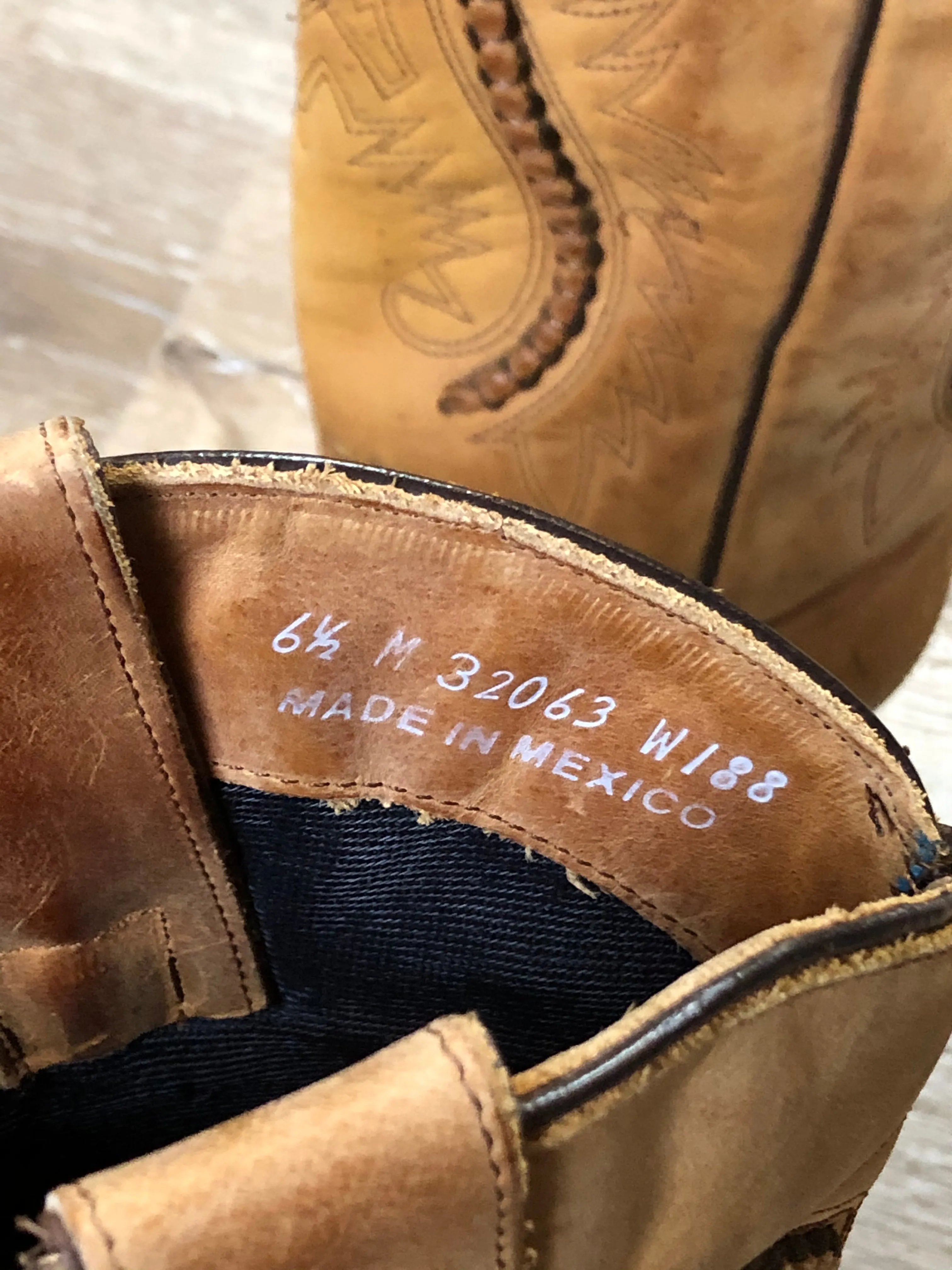 Tan Cowboy Boots SOLD
