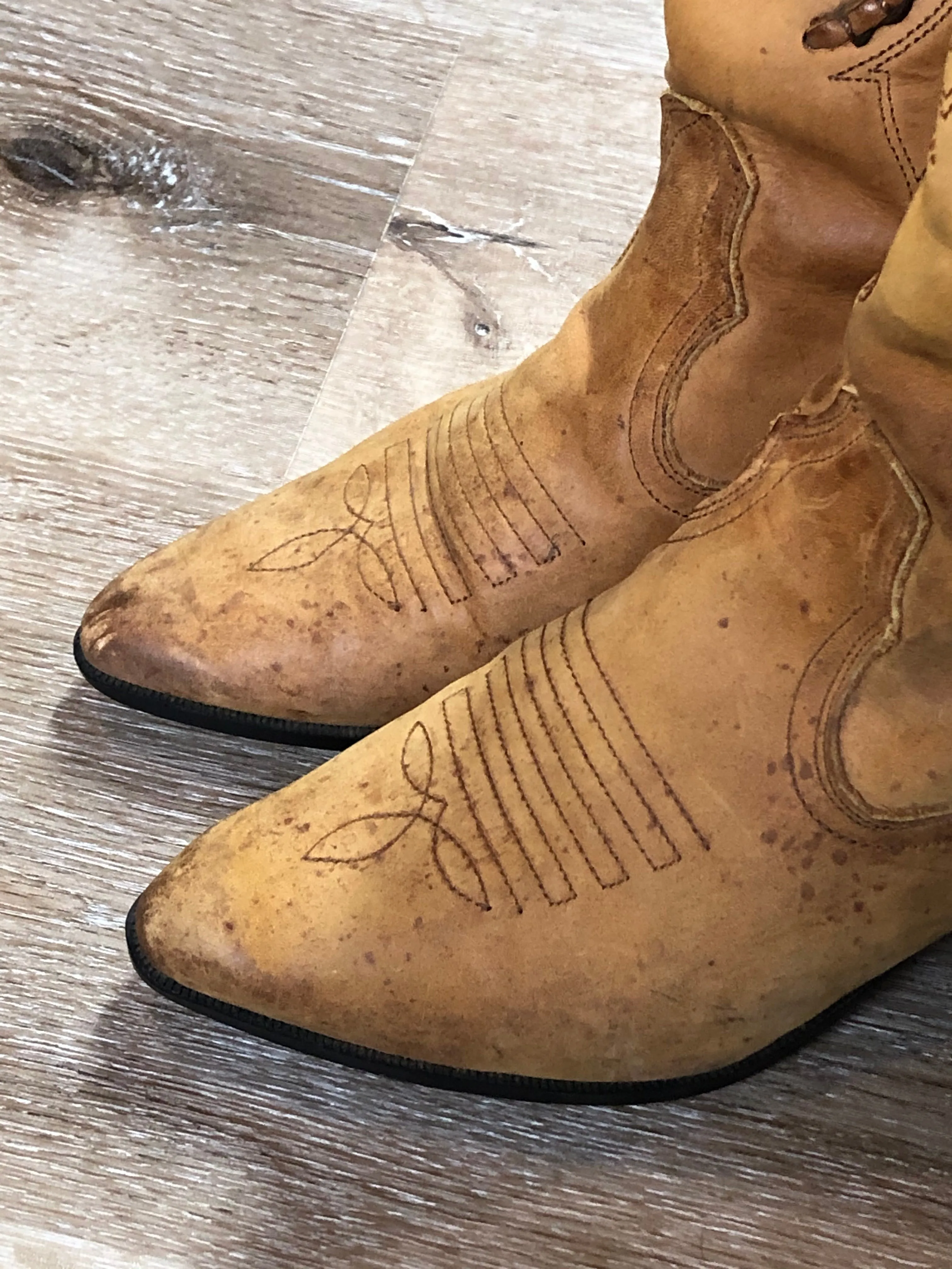 Tan Cowboy Boots SOLD