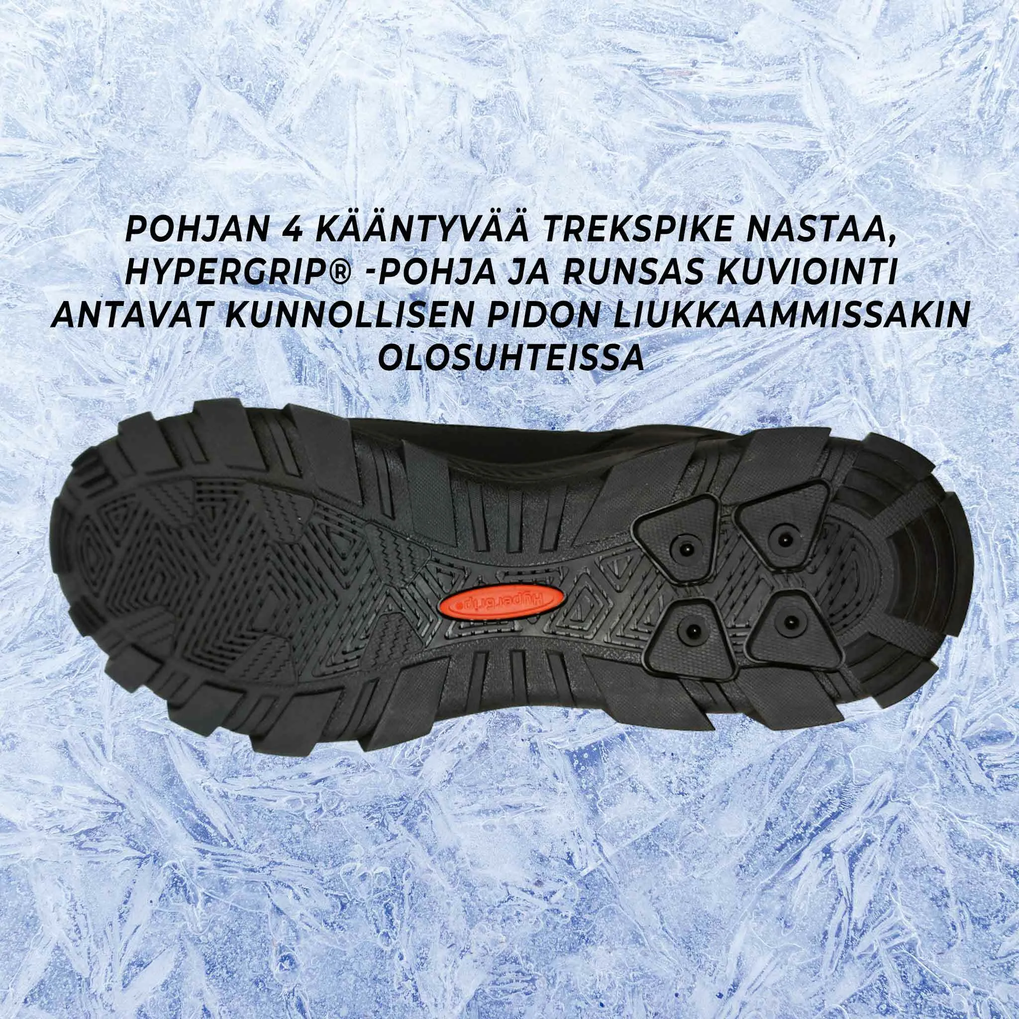 Trekker Studded Shoes, Reversible Studs