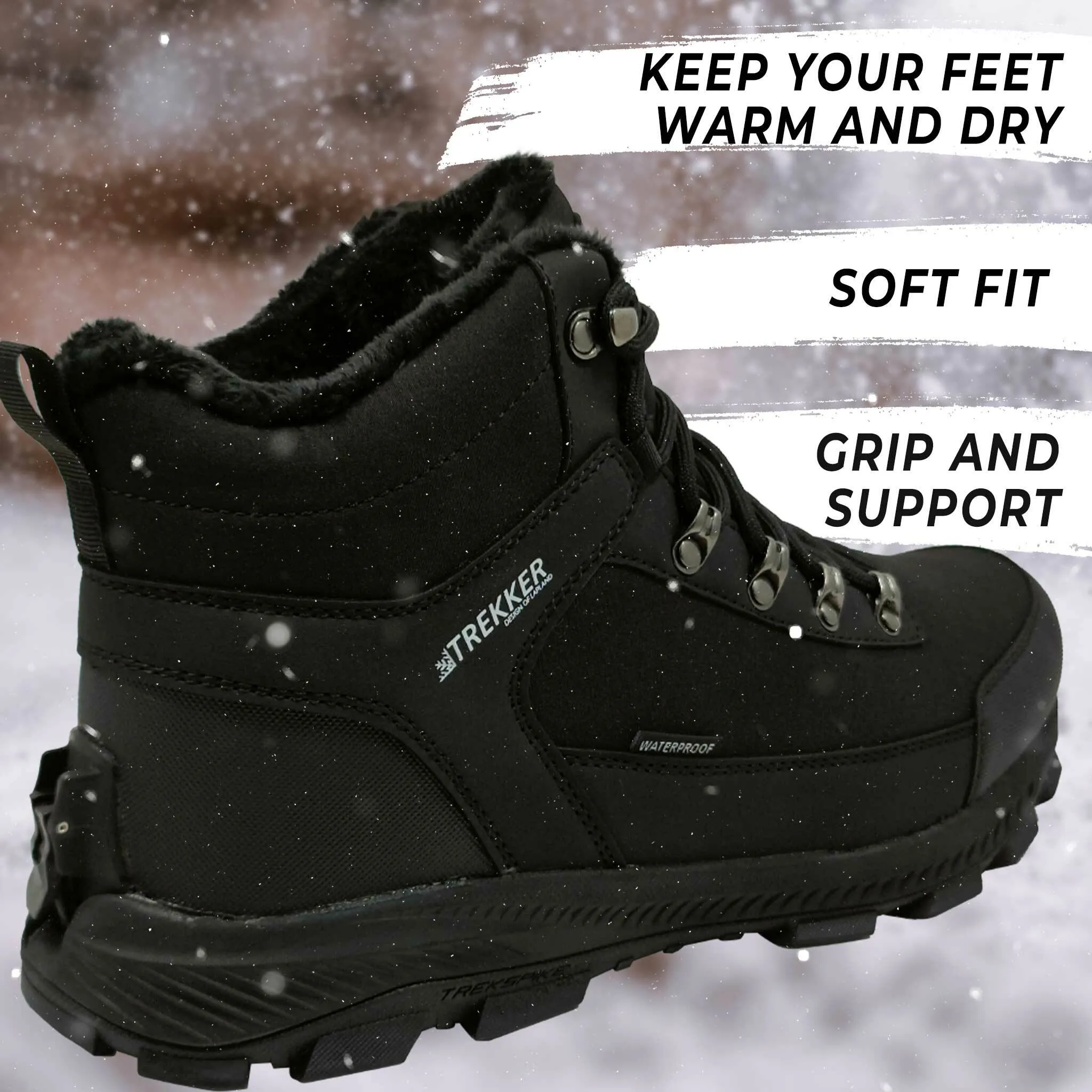 Trekker Studded Shoes, Reversible Studs