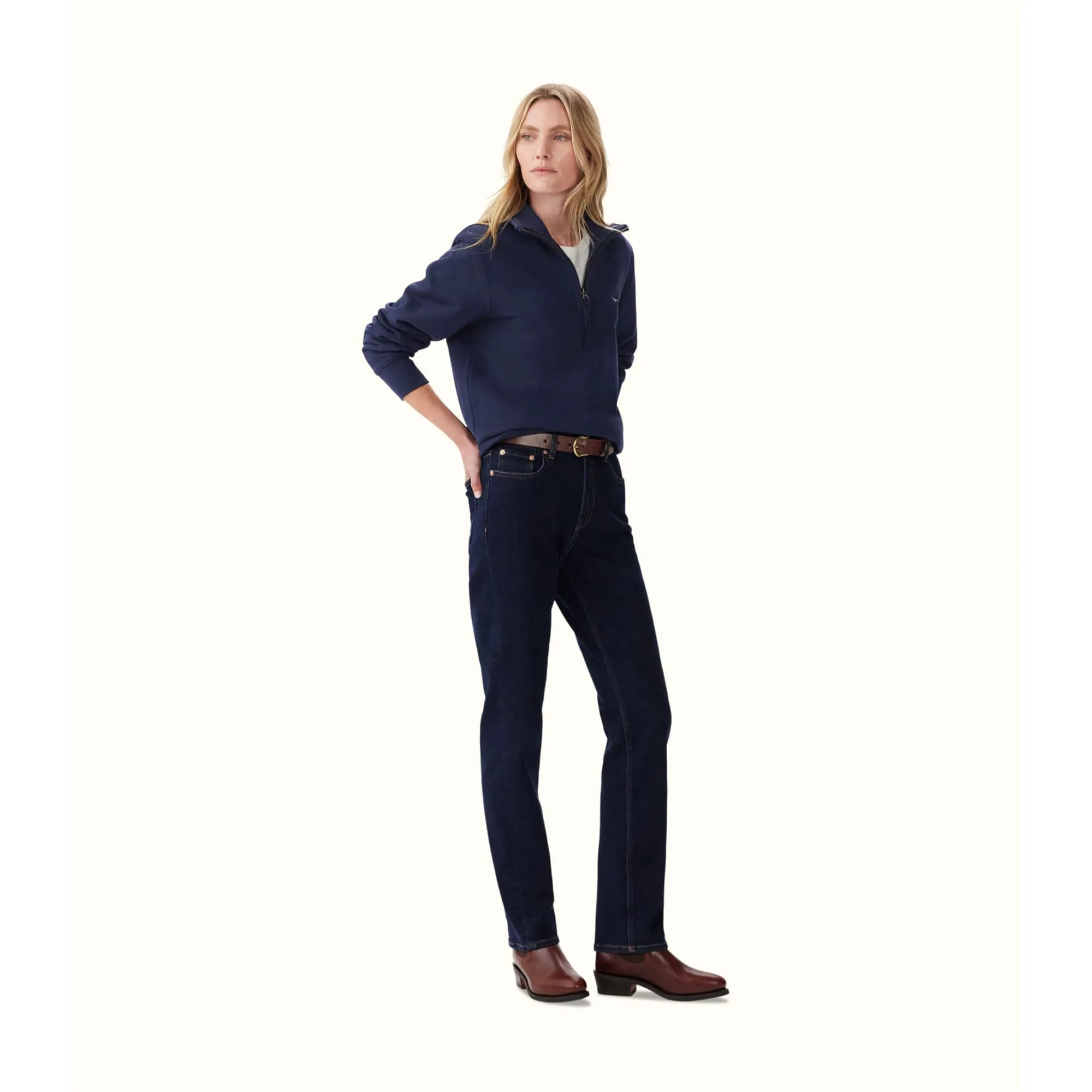 Trickett 1/4 Zip Neck Sweatshirt Womens