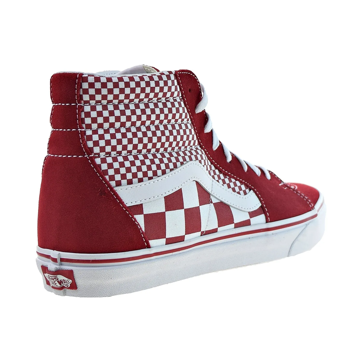 Vans Sk8-Hi Mix Checker Men's Shoes Chili Pepper