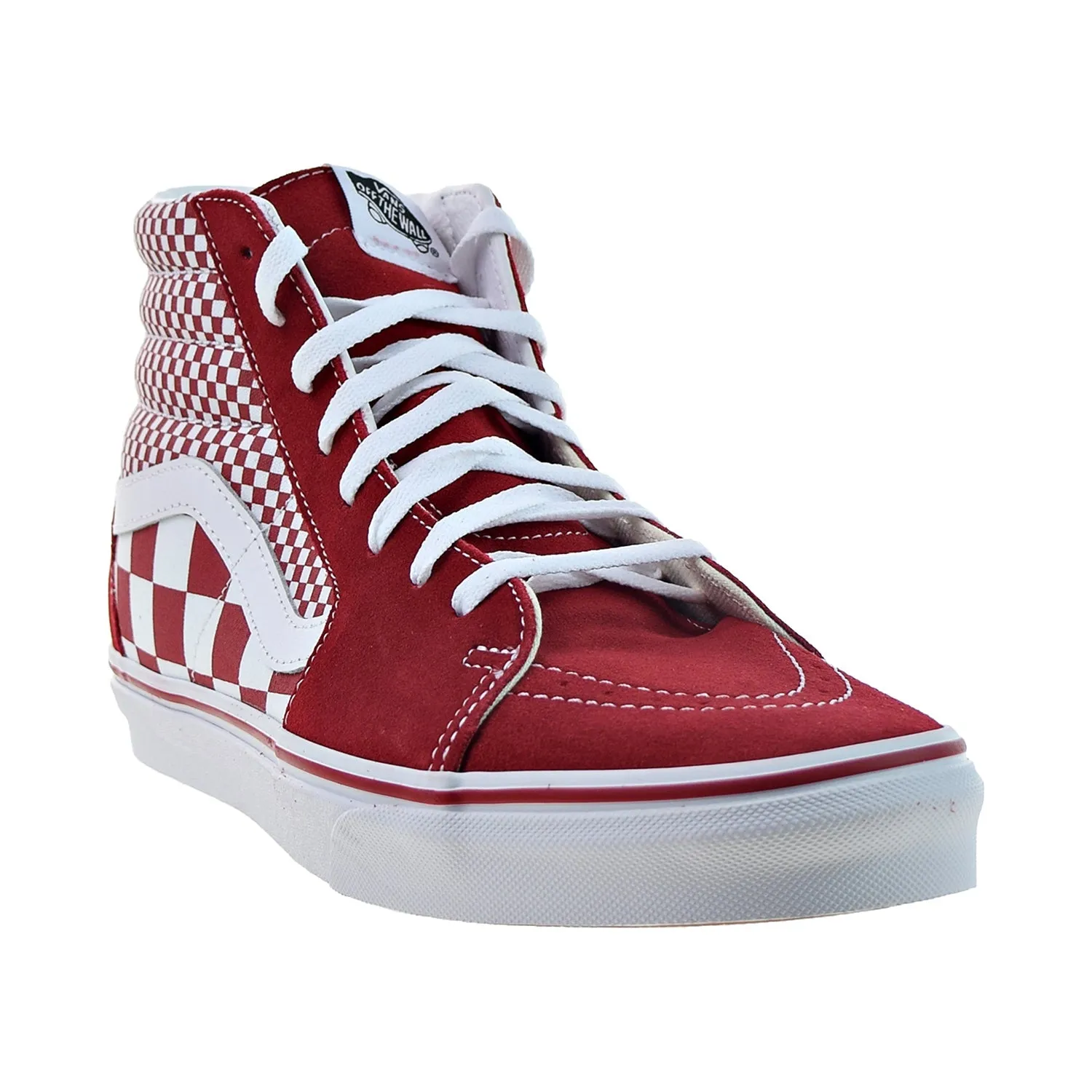 Vans Sk8-Hi Mix Checker Men's Shoes Chili Pepper