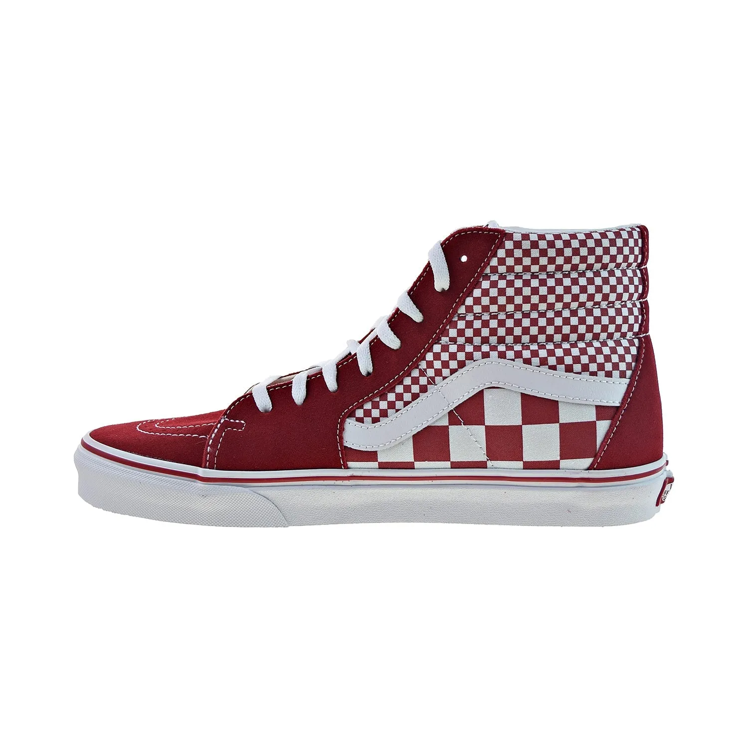 Vans Sk8-Hi Mix Checker Men's Shoes Chili Pepper