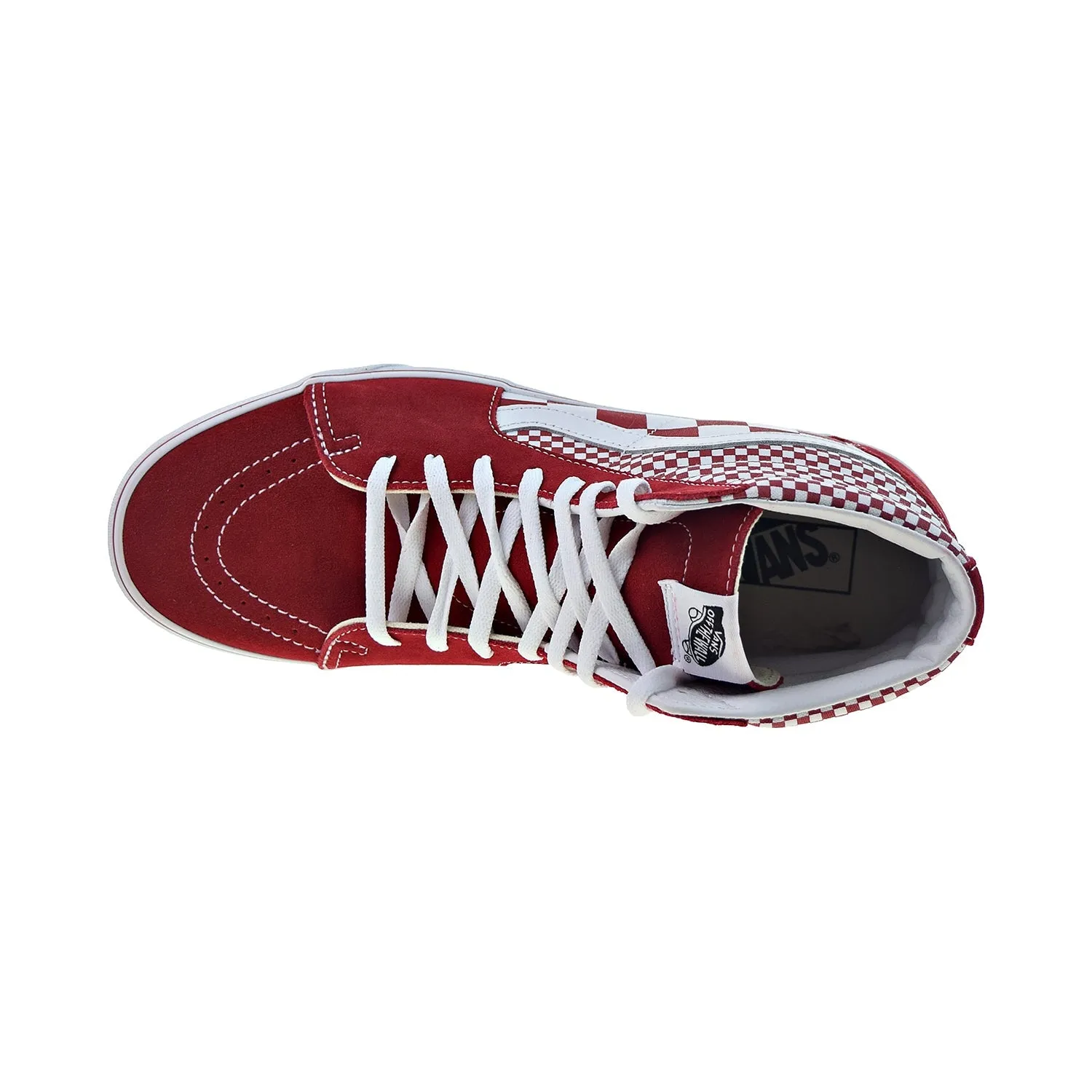 Vans Sk8-Hi Mix Checker Men's Shoes Chili Pepper